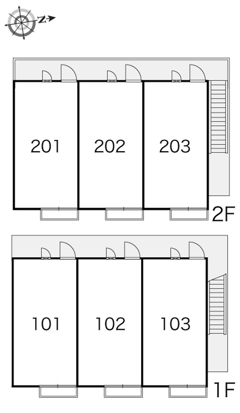 レオパレスダンケ 間取配置図