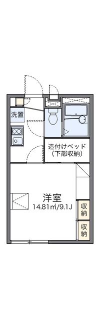 レオパレスポトリバＨ 間取り図