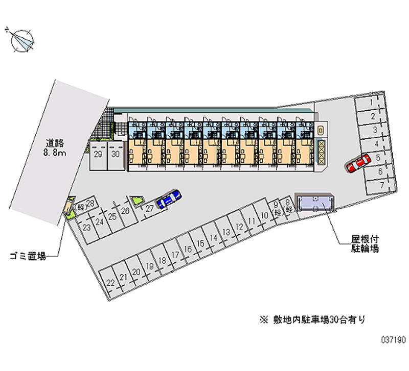 レオパレスＫＥＴＳ 月極駐車場