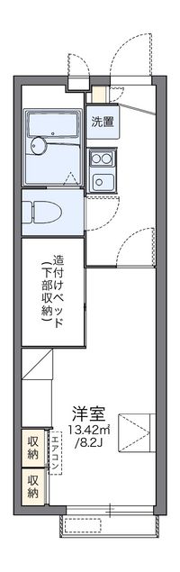 レオパレスゆずり葉のさと 間取り図