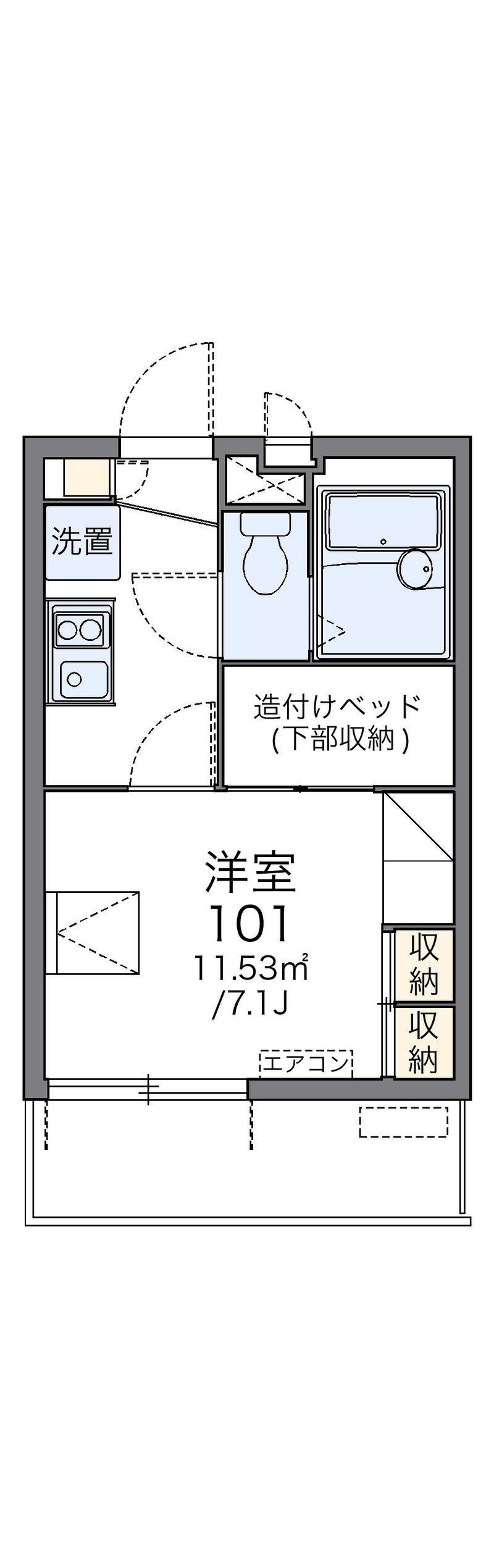 レオパレスＨＯＰＥ京坪 間取図