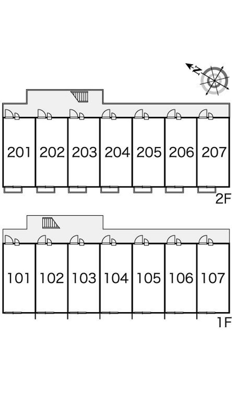 レオパレス湘南みずき 間取配置図