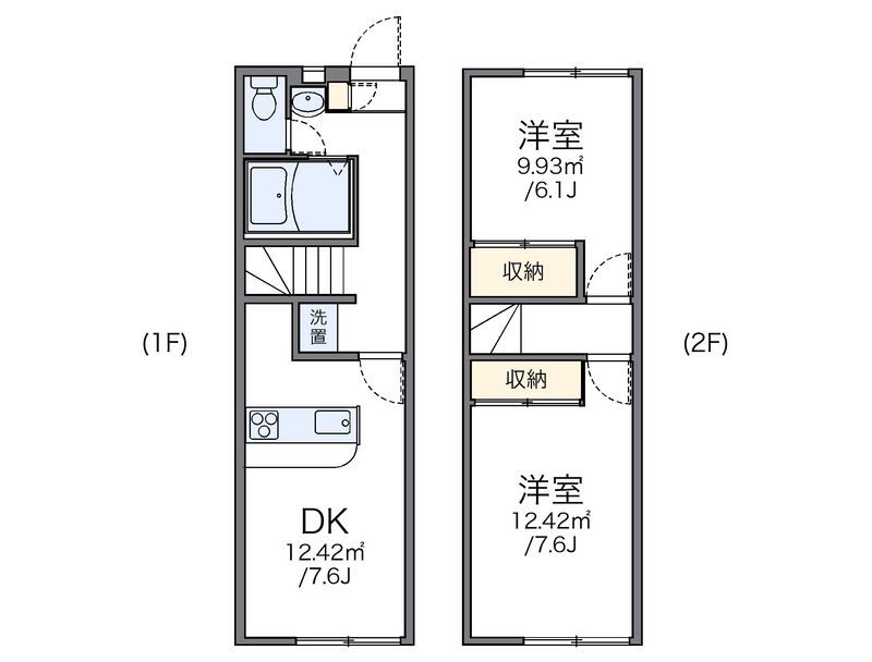 レオパレスクレール 間取図
