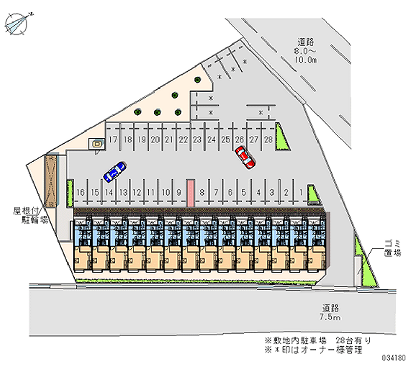 34180 Monthly parking lot