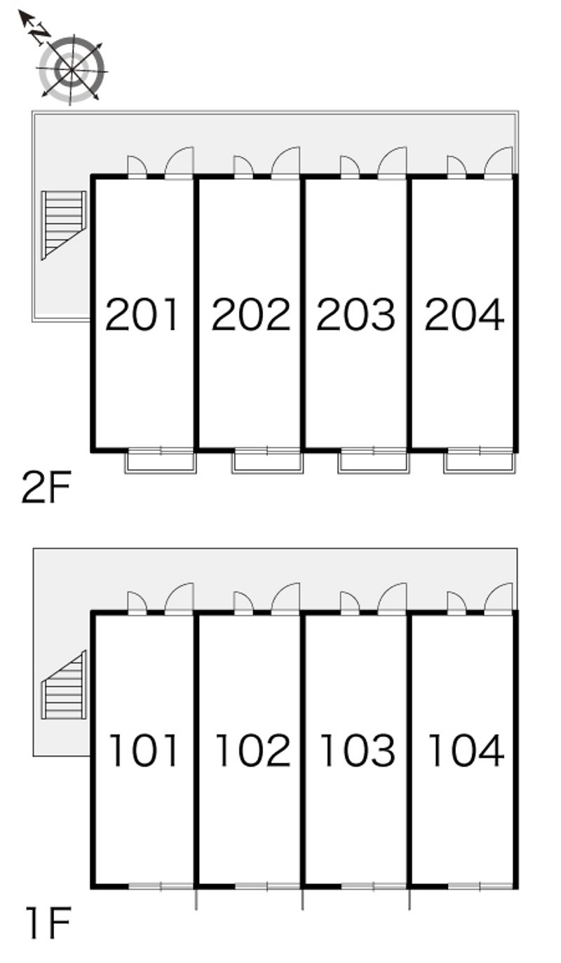 レオパレス上白根 間取り配置図