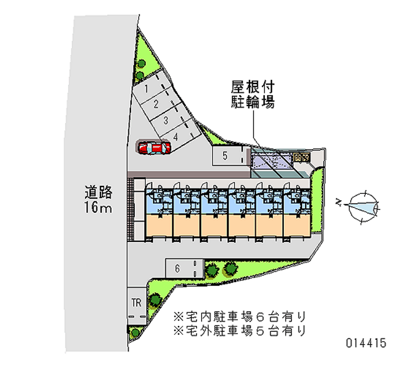 レオパレスサンティエ 月極駐車場