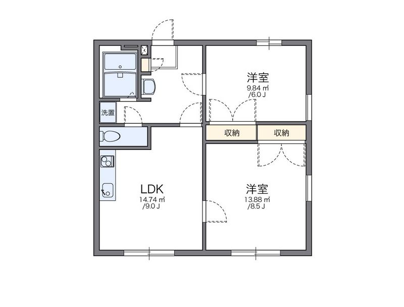 レオパレス宮田第３ 間取り