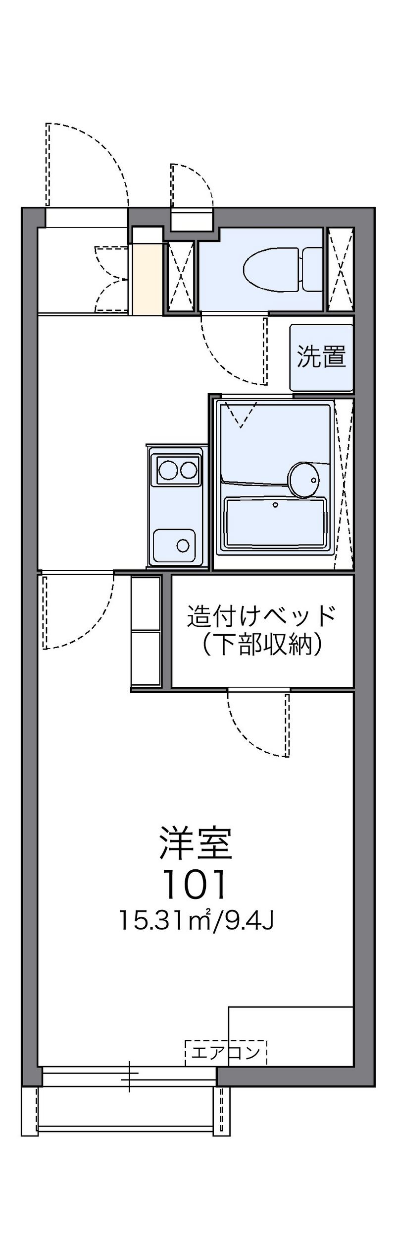 レオネクスト大和Ⅱ 間取図