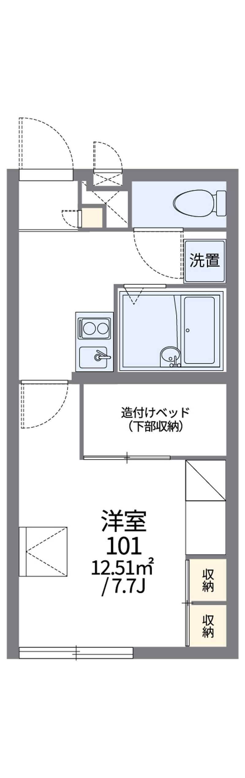 レオパレスＤＯＭ５ 間取図
