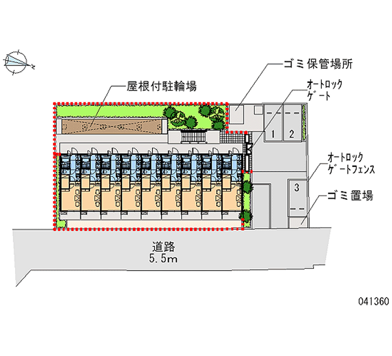 レオパレスグランデール北町 月極駐車場