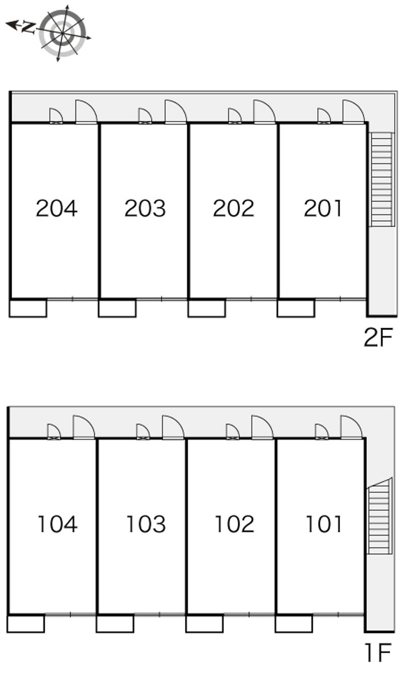レオパレスマルティ 間取り配置図