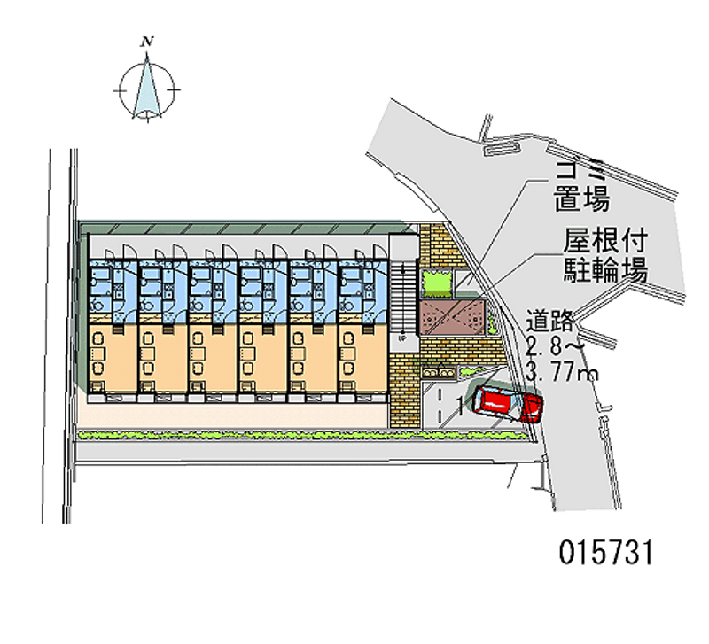 レオパレスＨＯＴＡＲＵＧＡＩＫＥ 区画図