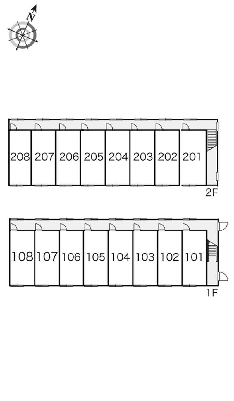 レオパレスドリームハイツⅡ 間取配置図