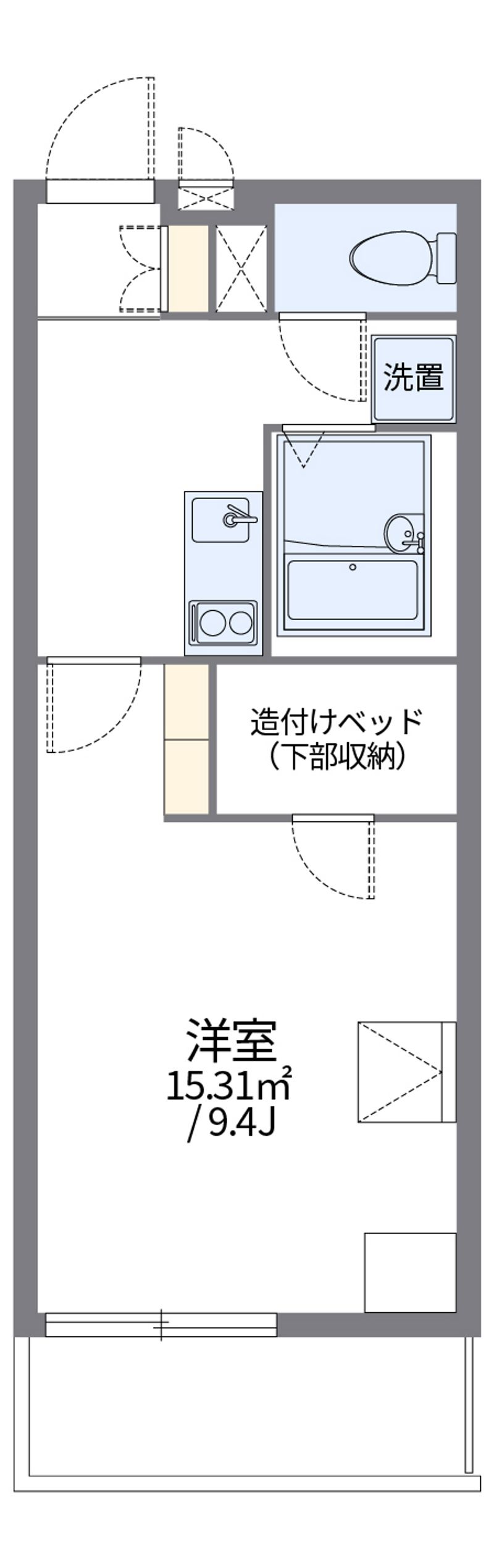 レオパレスアマデウス 間取図