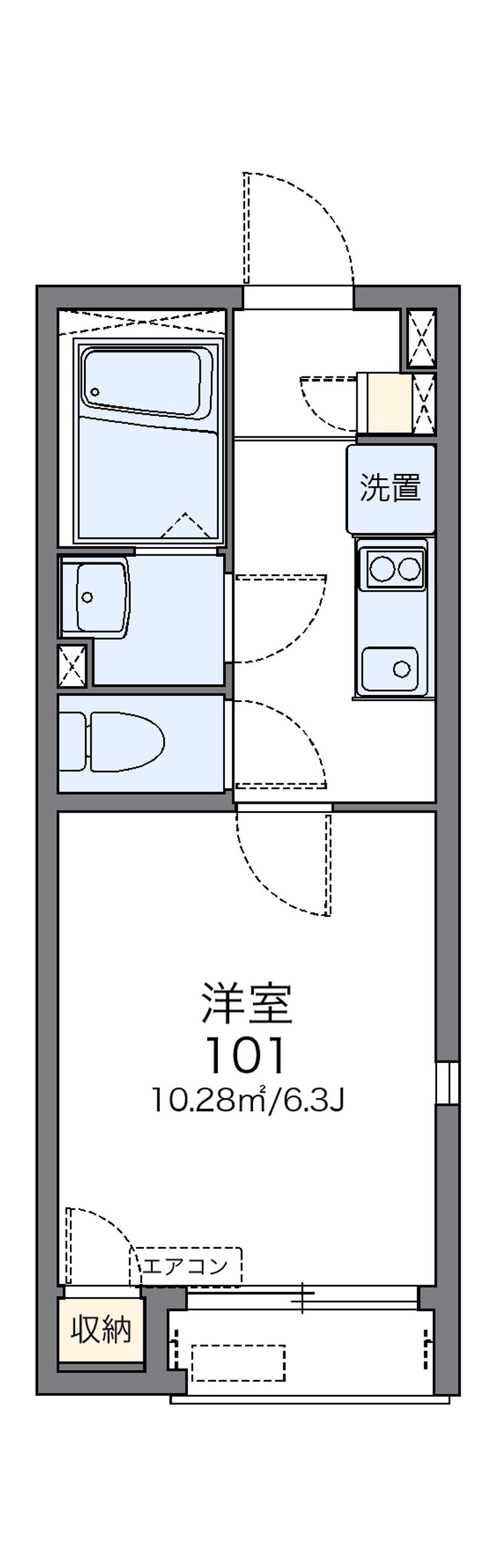 レオネクストエクセルアサヒⅤ 間取図