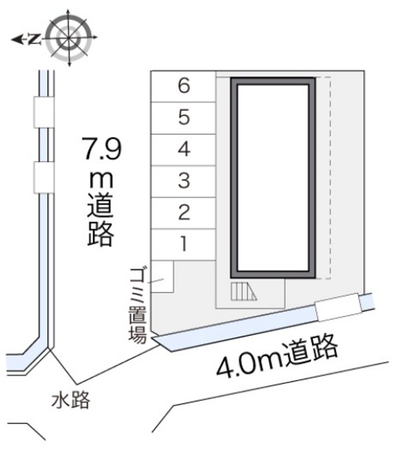 レオパレスコスモス 駐車場