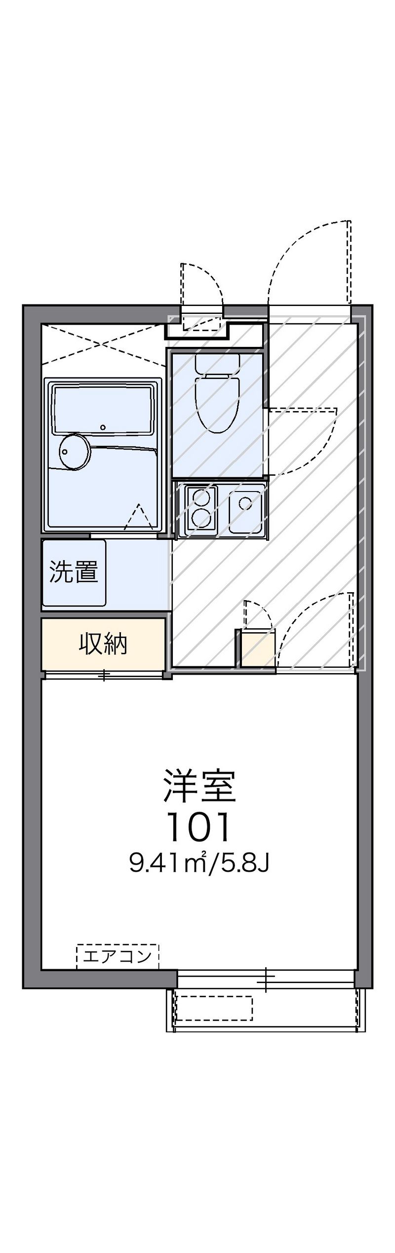 レオパレスＫＩＭＩＳＵＮ 間取図