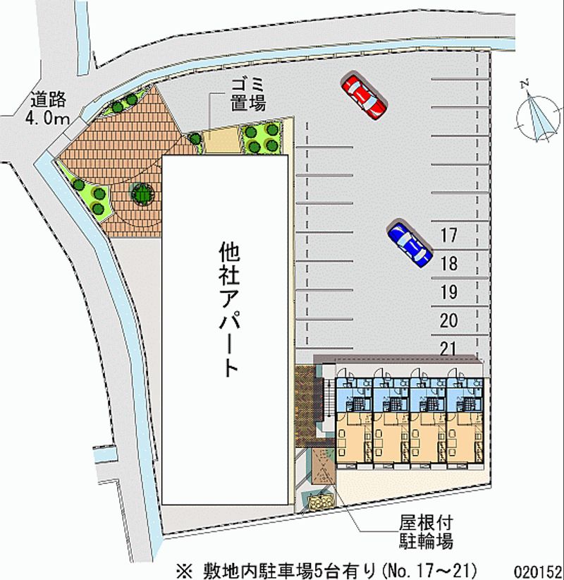 レオパレスシェルプレインⅡ 月極駐車場