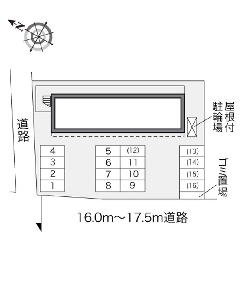 レオパレスＫ’ｓⅡ 駐車場