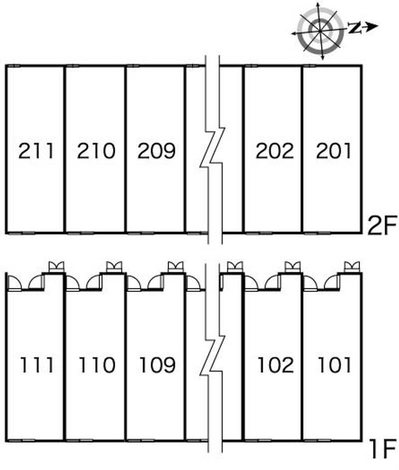 レオパレス梨の木 間取配置図