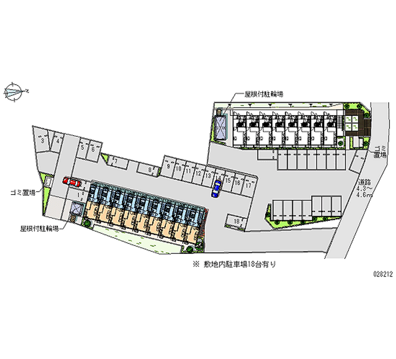 レオパレス八萬屋 月極駐車場