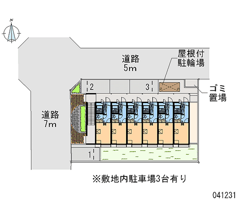 レオパレス森末 月極駐車場