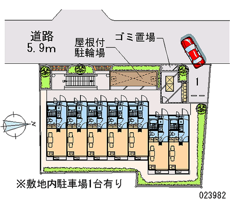 レオパレス北山通 区画図