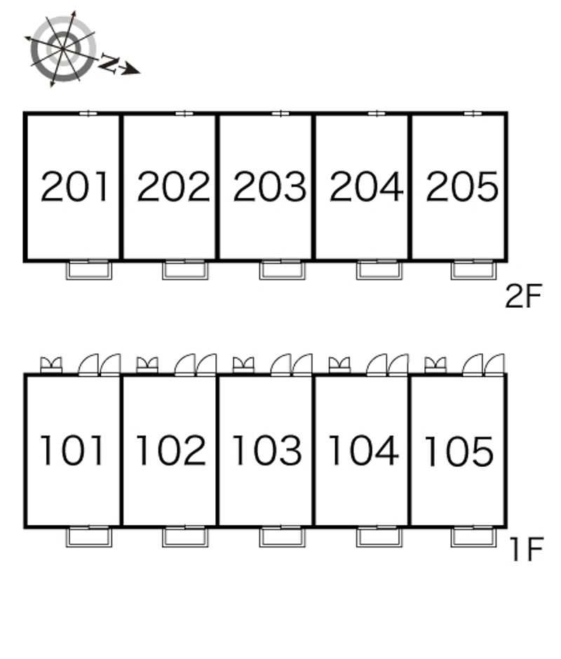 レオパレスパティオ 間取配置図