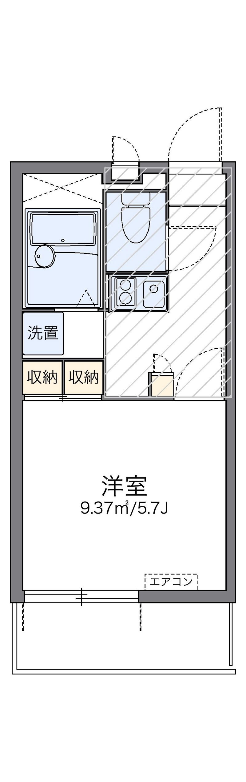 レオパレスＧＲＡＣＥ　本大久保 間取図
