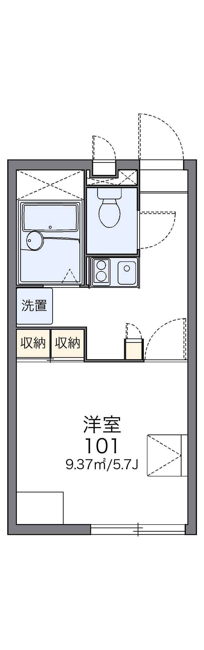 レオパレスレグルス 間取図