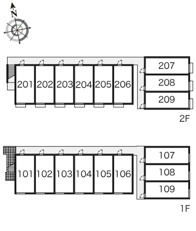 レオパレスポアロ 間取り配置図