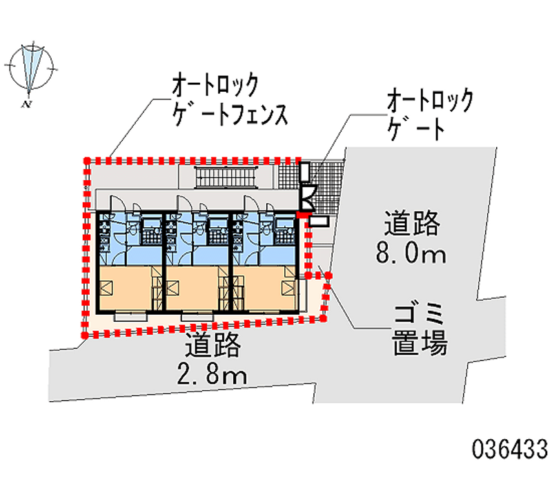 レオパレスサニーテラス北千束 区画図