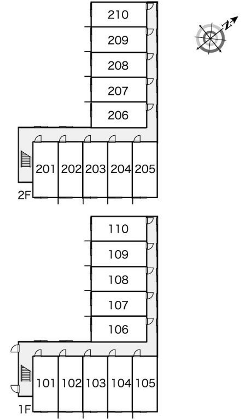 レオパレスサンブリッジⅨ 間取配置図