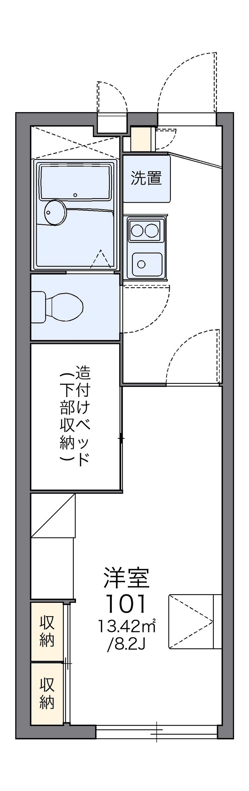 レオパレス凜 間取図