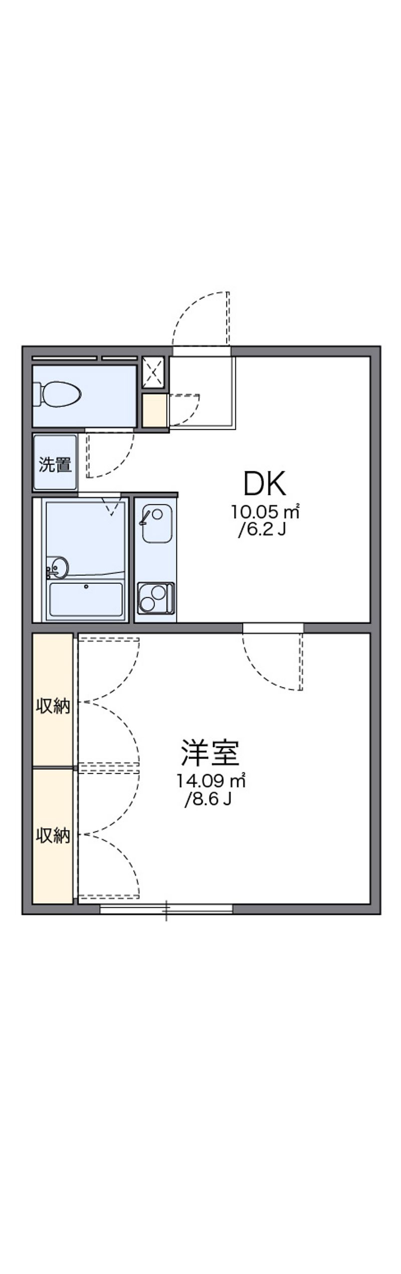 レオパレスマヒト‘９７ 間取図