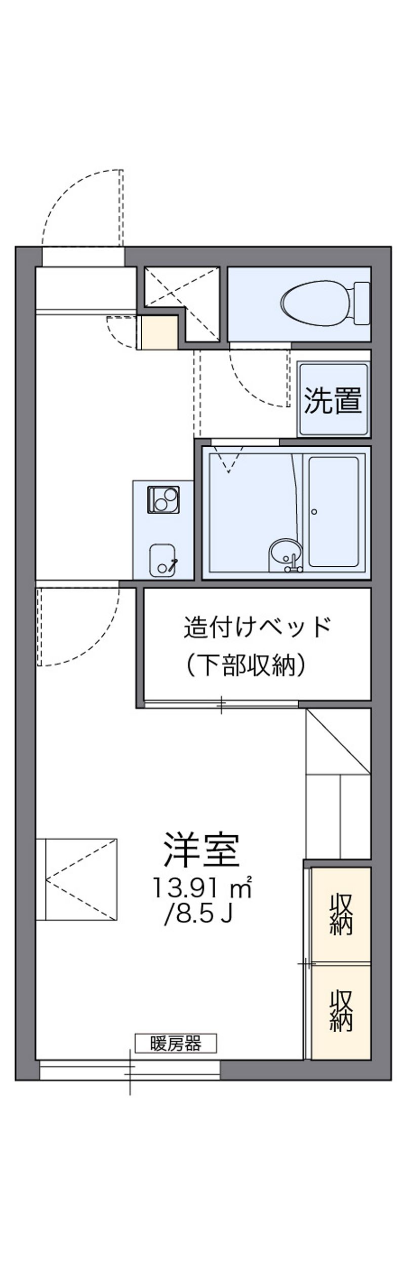 レオパレスライブリーⅡ 間取図