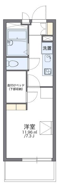 レオパレス開花 間取り図