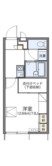 レオパレスパル北方Ⅲ 間取り図