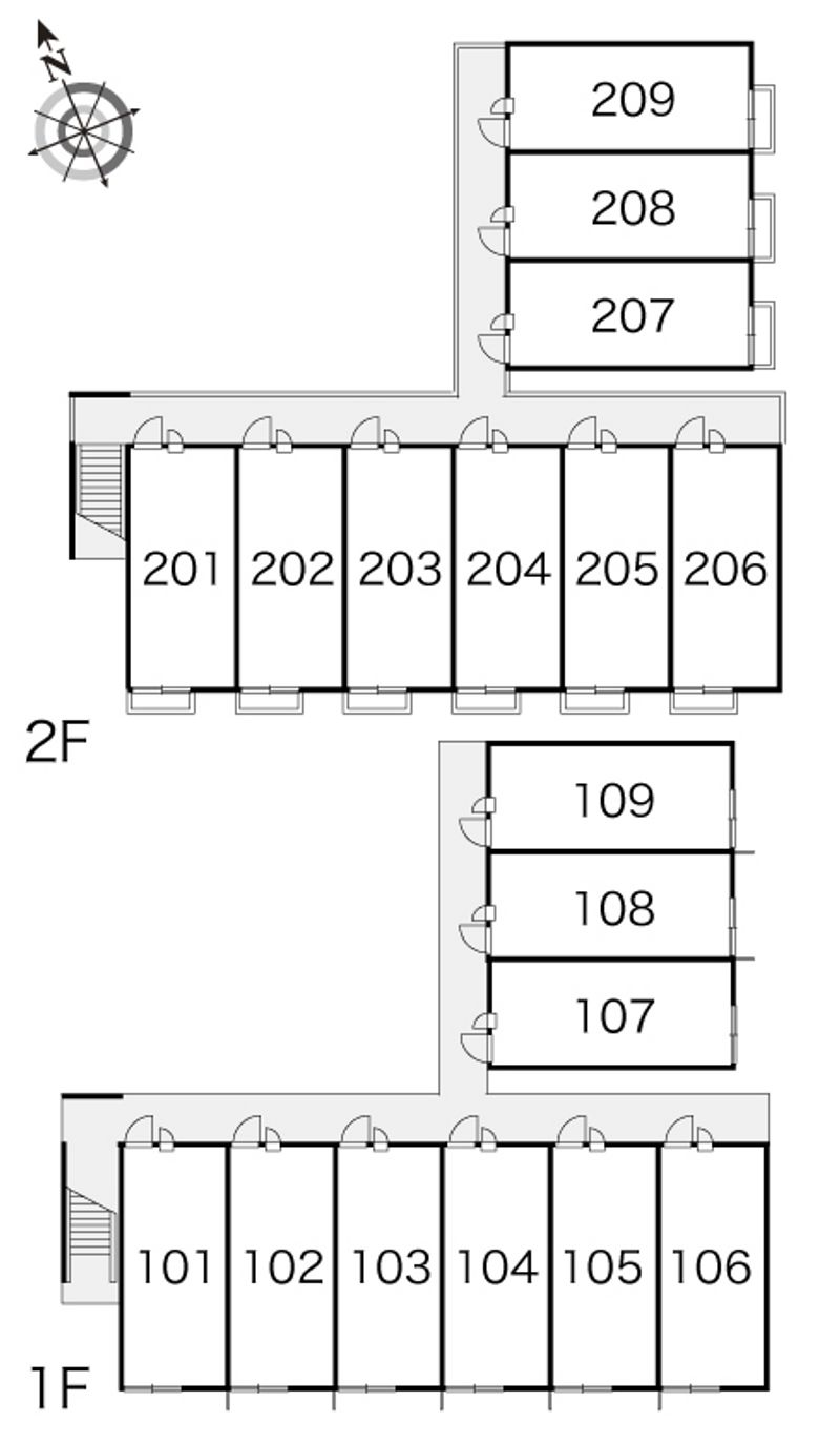 レオパレスリンデン　バウム 間取配置図