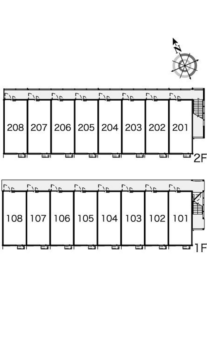 レオパレスカサベルデー 間取配置図