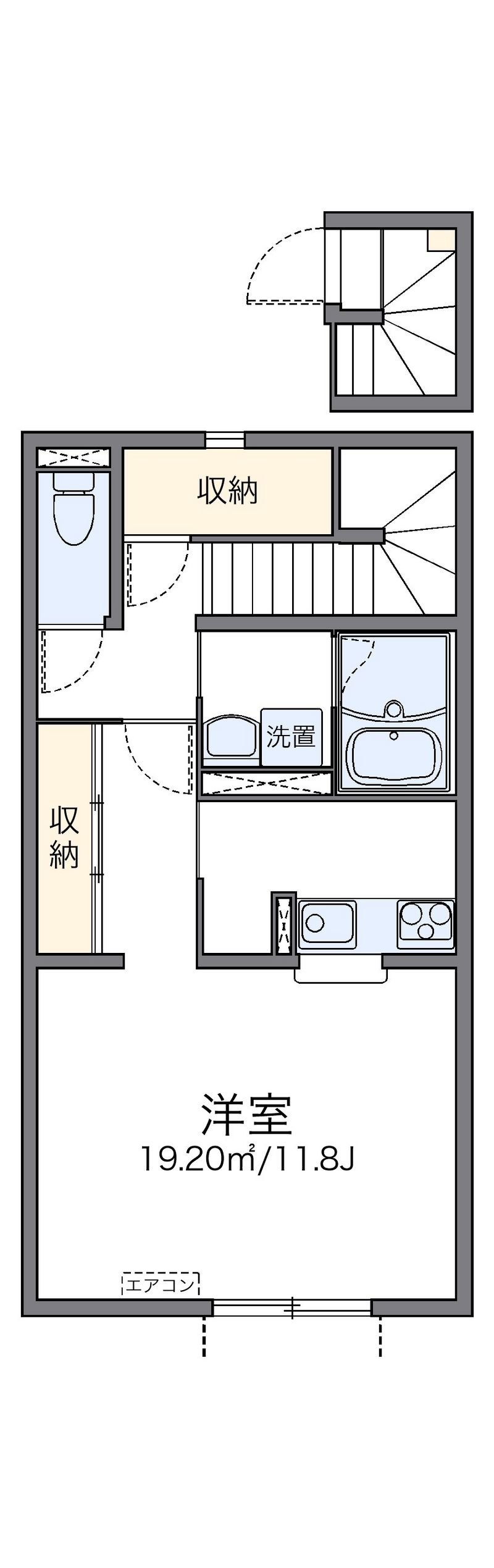 レオネクストＷＡＤＯＵ　Ｂ 間取図