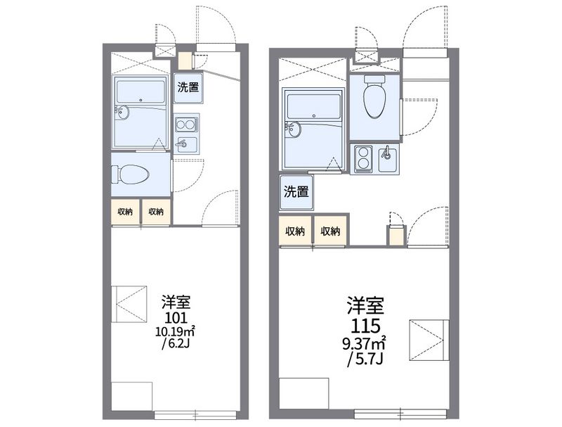 レオパレス一里木 間取図