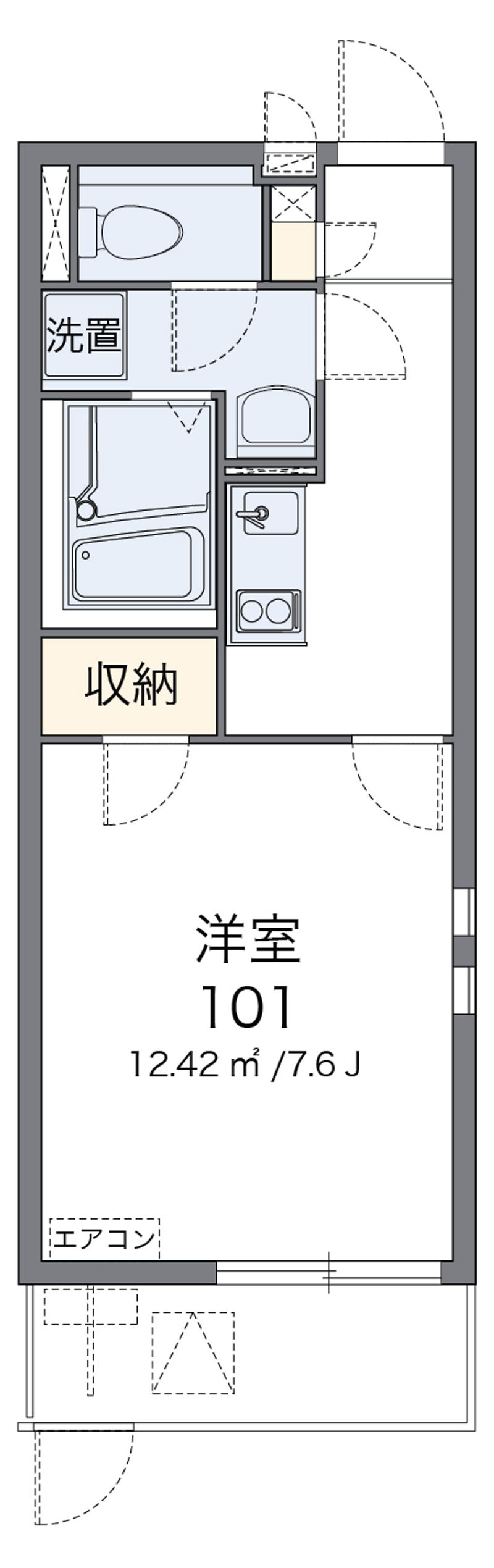 クレイノｍ　ｔａｍａｋｉｃｈｏ 間取図