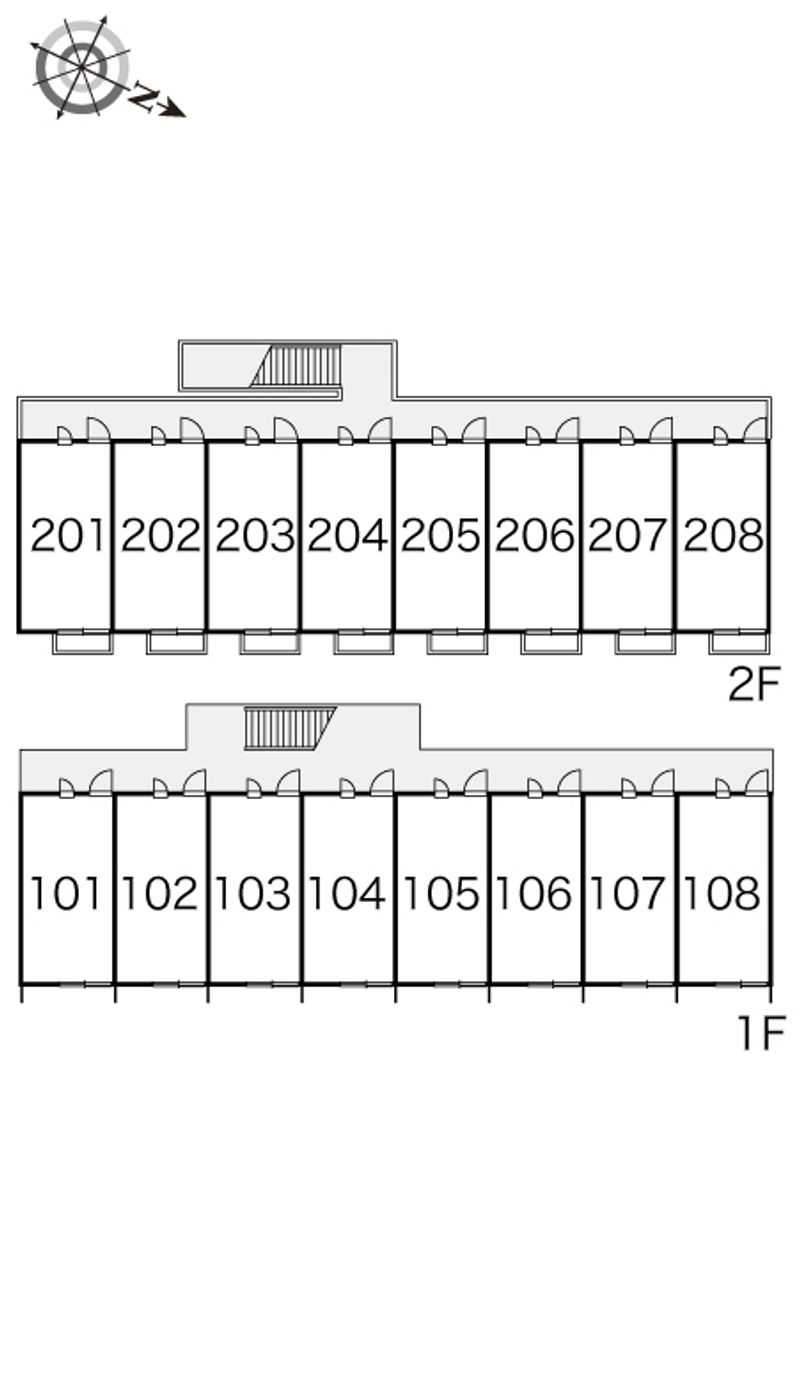 レオパレスフローレ２００２ 間取配置図
