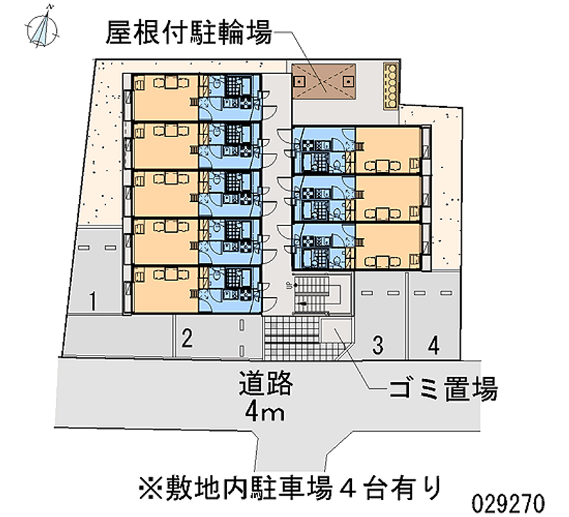 レオパレスフォレストフラワー 区画図