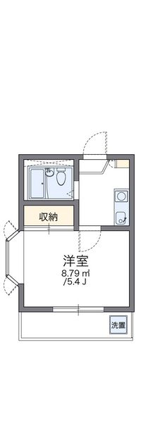 レオパレス横田 間取り図