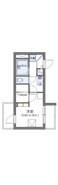 レオパレスクロスウィステリア 間取り図