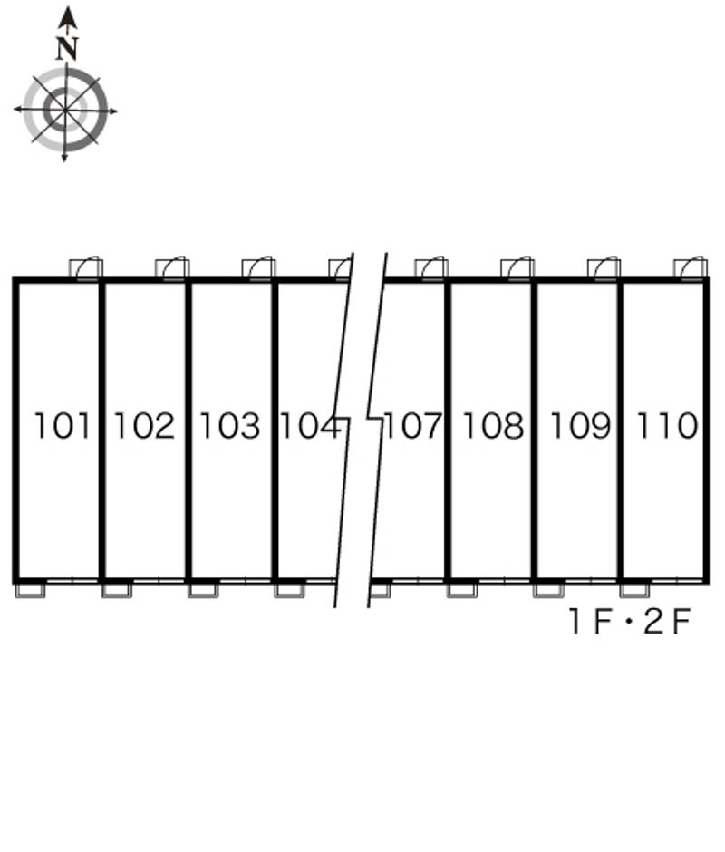 レオパレスコム・イグレットＡ 間取り配置図