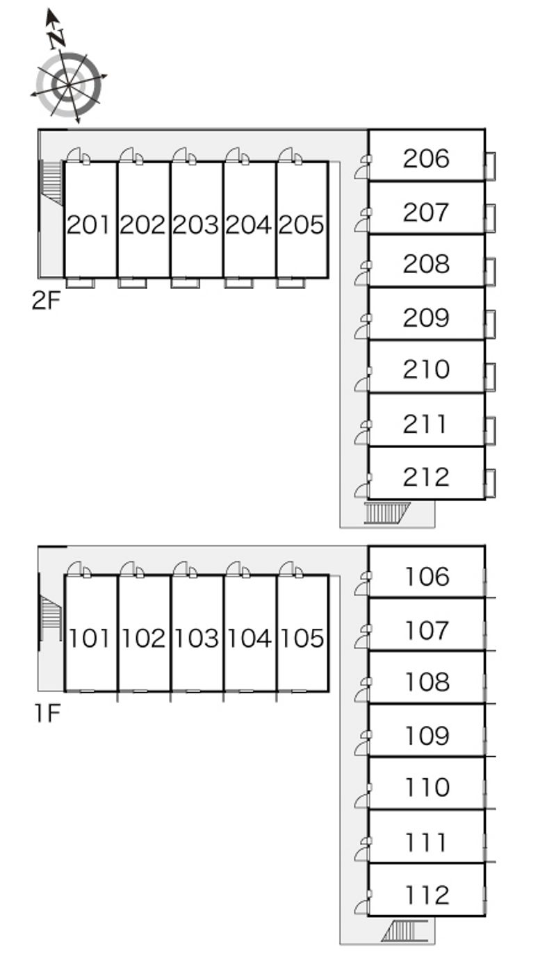 レオパレス富光Ⅲ 間取配置図