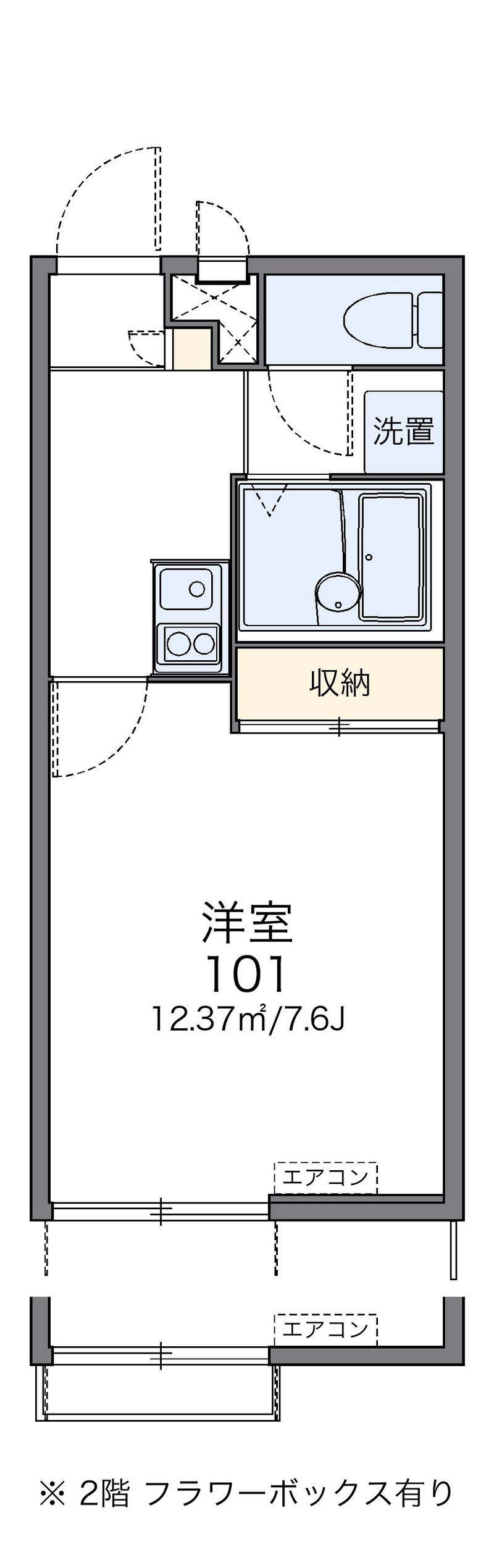 レオパレスピュアⅢ 間取図